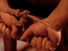 お尻, ブロンド, フェラチオ, バック, 手コキする, 下着, 淫乱熟女, ストッキング