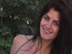 Young Busty - Ketrin Naked In The Pool