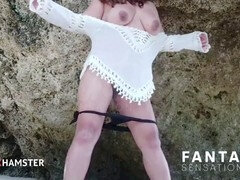 Enthousiasteling, Aziatisch, Mooie dikke vrouwen, Strand, Sperma in mond, Indisch, Buiten, Tietenklus