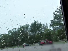 Stranded european teen cumswallows after bj