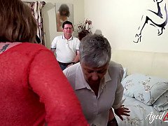 Gorda, Verga grande, Británico, Madura, Polla, Maduro, Gritar, Trio