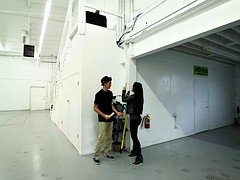 Sexy babes flashed tits for some money