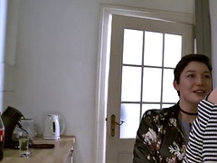 茶髪の, ドイツ人, 毛深い, ハードコア, レズビアン, なめる, 乳首, オッパイの