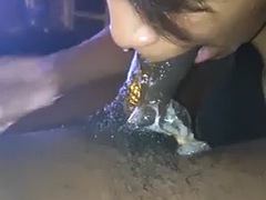 素人, デカチン, 黒人, フェラチオ, カップル, チン, 黒人, 妻
