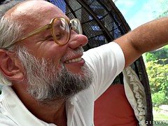 ヨーロピアン, 祖父, ティーン, オッパイの