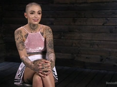 Alternative Pain Slut Leigh Raven Gets Whipped, Caned, and Clamped