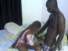 Africain, Grosse bite, Noire, Couple, Adolescente