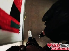 Enthousiasteling, Blond, Sperma in mond, Sperma shot, Lul, Fetisj, Buiten, Realiteit