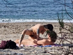 Beach Sex - Hot And Passionate - Squirting: 7.40, 13.25 Video Shot With My New Telephoto Lens With Brisen Lestrange