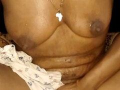 Indulging in the taste of freshness by sipping my own essence from soiled underwear
