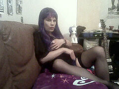 Enthousiasteling, Masturbatie, Shemale, Alleen