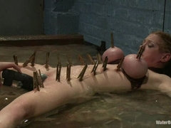 Bondage discipline sadomasochisme, Blond, Gebondenheid, Dominatie, Nat