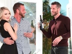 In den arsch, Blondine, Blasen, Geschnappt, Doppelpenetration, Handjob, Masturbation, Mann mann frau