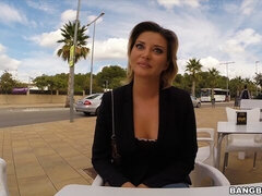 Leie, Grosser arsch, Grosser schwanz, Blondine, Blasen, Milf, Geld, Öffentlich