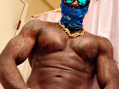 Big black hairy cock Hallelujah Johnson sucks her stepdads cock