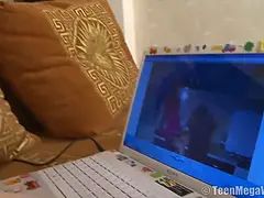 フェラチオ, 茶髪の, 口内発射, ディルド, ヌード, オマンコ, ガリガリ, ティーン