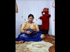Desi Teen Girl Fucked Hard by Step Uncle with Big Cock - Big Boobs Bhabhi and Sasur Sex