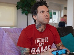 お尻, 美女, ぽっちゃり, フェラチオ, なめる, オマンコ, 三人, オッパイの