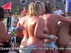 Bikini, Collège université, Concours, Exhib, Nue  à poil, De plein air, Fête, Public
