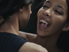 18 ans, Noir ébène, Femme dominatrice, Hd, Fille latino, Lesbienne, Léchez, Chatte