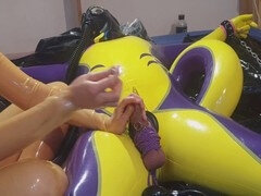 素人, 緊縛, ボンデージ, フェムドム, ドイツ人, ゴム, 奴隷, ヤリマンの