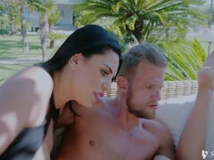 お尻, デカ尻, デカパイ, フェラチオ, 女 人男 人, Hd, レズビアン, 三人