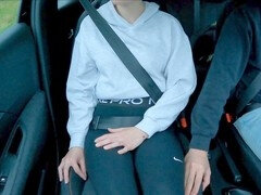 В машине, Колледж, Пальцем, Оргазм, Киски, Соблазенение