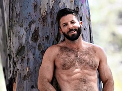 Hairy solo jock eager for pleasure jerks his cock at home