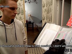茶髪の, ハードコア, お金, オマンコ, 現実, ラフ, ロシア人, 恥ずかしがりや