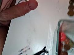 Leie, Schwarz, Blasen, Viele männer bespritzen eine frau, Crossdresser, Schwul, Hardcore, Masturbation