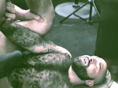 Anal, Grosse bite, Sucer une bite, Britannique, Couple, Homosexuelle, Poilue, Suçant