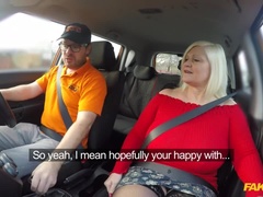 Busty mature MILF fucks instructor