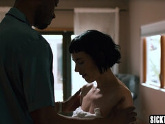 デカチン, エロ熟女, カップル, イマラチオ, ハードコア, 異人種間, 淫乱熟女, 自然山雀