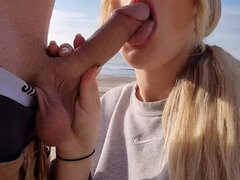Hot Amateur Wife Fucks Stranger on Nude Beach in Public Outdoor Sex