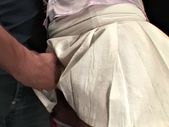 Tussi, Grosse titten, Blasen, Handjob, Hardcore, Lingerie, Höschen, Transfrau