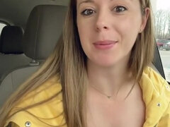 Leie, Frau, Masturbation, Orgasmus, Öffentlich, Muschi, Titten, Vibrator