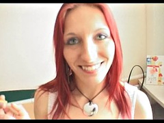 In den arsch, Tussi, Grosser schwanz, Spermaladung, Französisch, Hardcore, Milf, Rotschopf