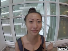 Big Tit Asian chick fucked in public