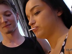 POV reality sex with a Czech teen for cash - Hunt for the hidden cam