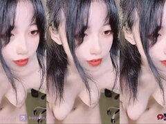 Amateur, Asiatique, Brunette brune, Chinoise, Mignonne, Chatte, Solo, Jarretelles