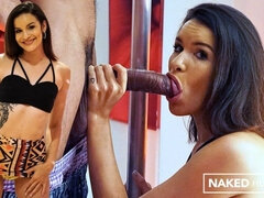 Grosser schwanz, Kehlenfick, Schwanz, Hardcore, Nackt, Realität, Kurzes haar, Schlampe