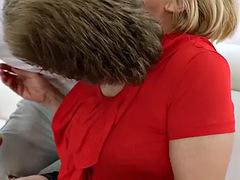 Anaal, Blond, Pijpbeurt, Sperma shot, Omie, Harig, Hardcore, Rijpe lesbienne