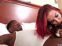 Cougar, hard-core, black-cock