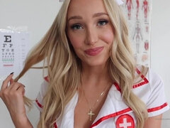 Amateur, Blonde, Sucer une bite, Tir de sperme, Fait maison, Infirmière, Pov