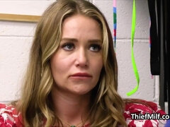Mommy suspect moans riding officers cock
