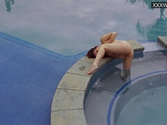 Italian Beauty Vanessa Being Fucked In The Pool