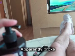 Schlafzimmer, Blondine, Blasen, Paar, Sperma im mund, Natürlichen titten, Reiten, Sohn