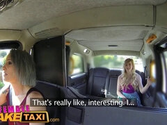 Posh student carly Rae Summers fucks in a hot lesbian car sex encounter