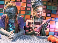 Kinky life, sex toys, dreadlocks