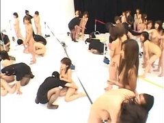 Fetisch, Gruppe, Japanische massage, Öffentlich